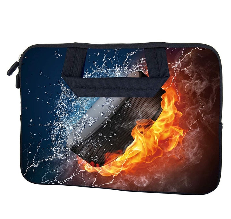 AMARY Chromebook case 11.6" 12" inch Laptop Handle Bag Neoprene Notebook Carrying Pouch Ultrabook Case Tablet Cover Fit Apple MacBook Air HP DELL Lenovo Asus Samsung (Hockey) - Image 3